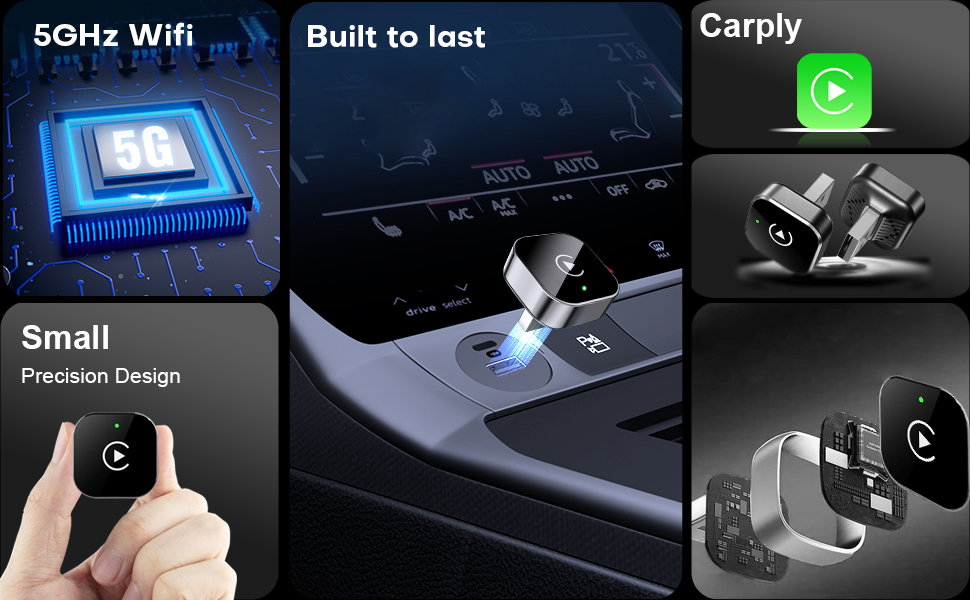 Wireless Carplay Adapter mit Wired Carplay (USB)